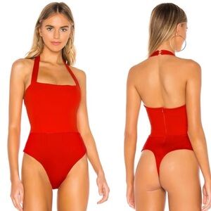 Revolve Superdown Reece Halter Bodysuit